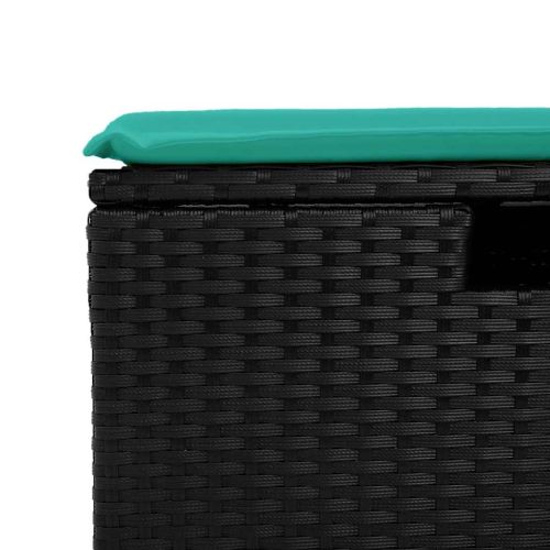 Градински диван с възглавници, 6 части, сив полиратан, акация