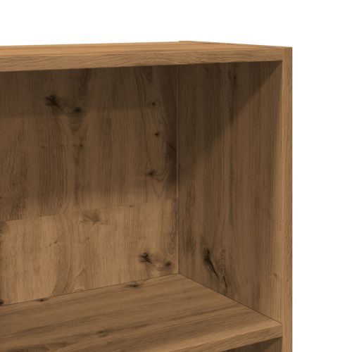 Библиотека, дъб артизан, 80x30x152 см, инженерно дърво