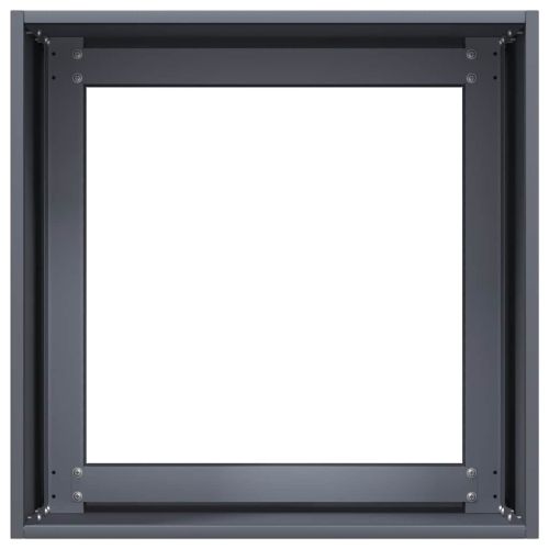 Кашпа, антрацит, 40x40x40 см, студеновалцувана стомана