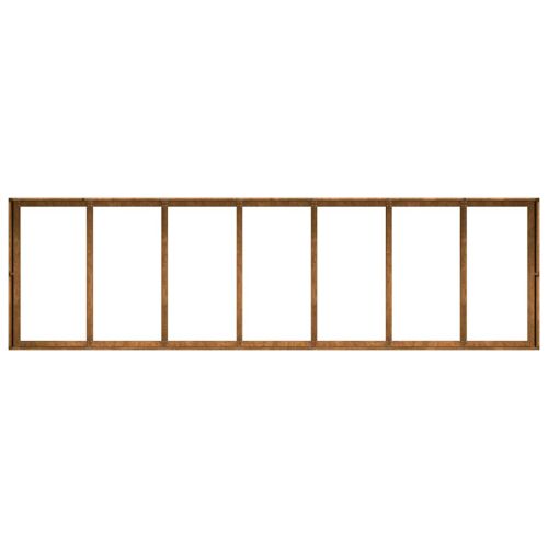 Кашпа, ръждива, 280x80x40 см, патинираща стомана