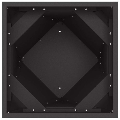 Кашпа Черно 30 x 30 x 75 см Стомана