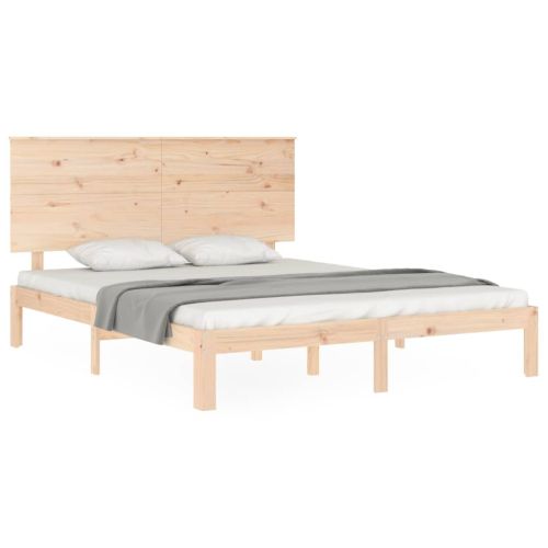 Рамка за легло с табла King Size масивно дърво