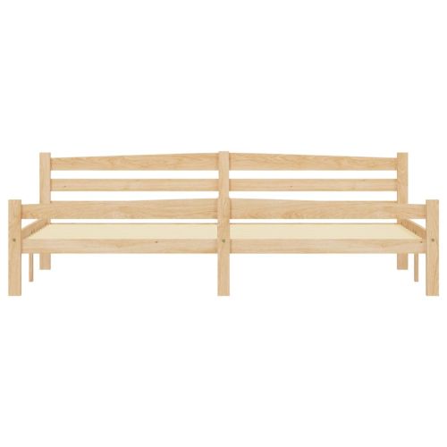 Рамка за легло, борово дърво масив, 200x200 см