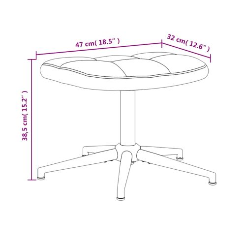 Стол за релакс с табуретка, тъмнозелен, кадифе
