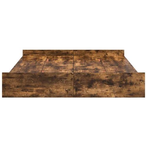 Легло с място за съхранение с таблото Димян дъб 140 x 200 cm