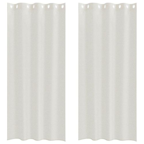 Перде от воал С завеси 2 pcs Крем 225 x 140 см Полиестер