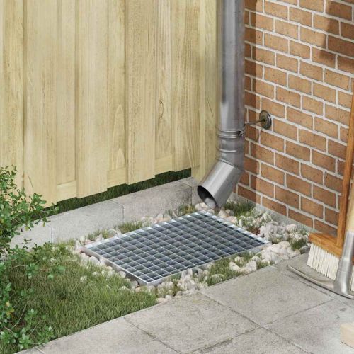 Решетка Сребрист 50 x 35 x 2 см Горещо поцинкована стомана