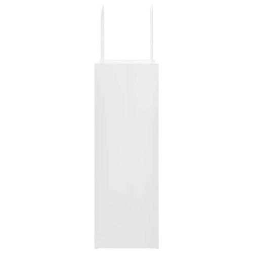 Хартиени торбички 250 бр с дръжки бели 21x11x31 см