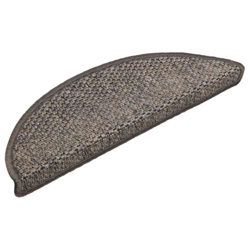 Самозалепващи стелки за стълби сизал 30 бр 56x17x3 см сиво-бежови