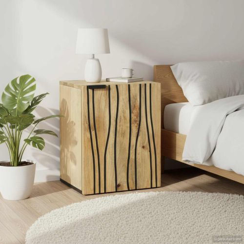 Шкаф за мивка в баня Кафяво 38 x 33,5 x 48 см Инженерно дърво