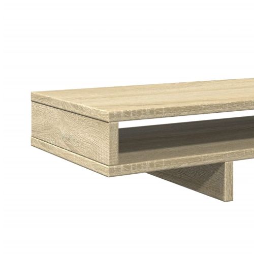 Поставка за монитор, дъб сонома, 100x27x15 см, инженерно дърво