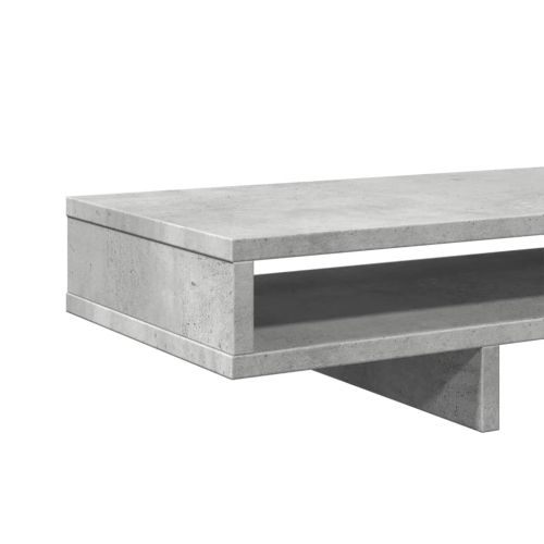 Поставка за монитор, бетонно сива, 100x27x15см, инженерно дърво