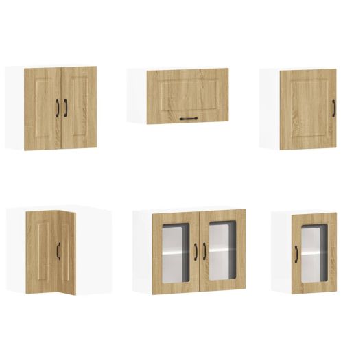 Комплект кухненски шкафове от 11 части Kalmar, инженерно дърво