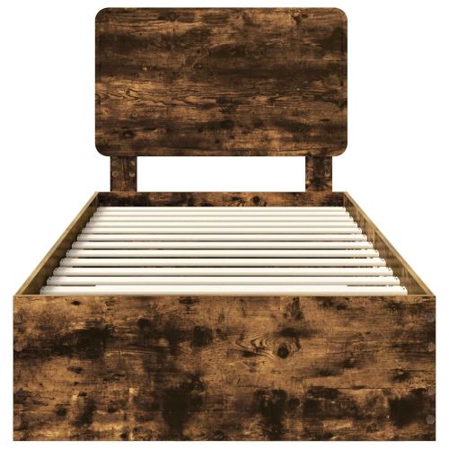 Рамка за легло с таблото Димян дъб 75 x 190 cm Инженерно дърво