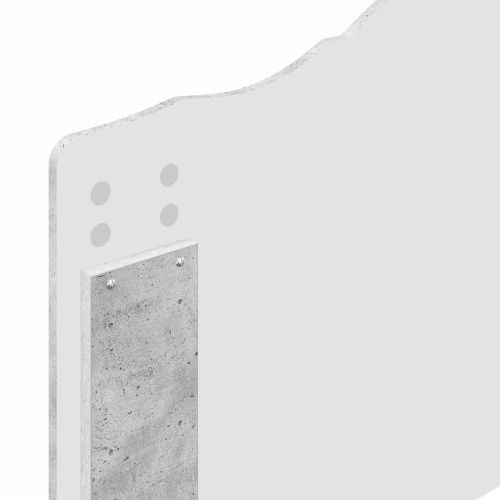 Рамка за легло Циментено сиво 70 x 190 cm Инженерно дърво