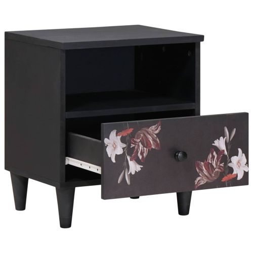 Нощно шкафче 2 pcs Кафяво 40 x 33 x 46 см Солидно мангово дърво