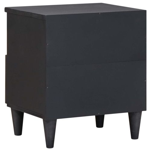 Нощно шкафче 2 pcs Кафяво 40 x 33 x 46 см Солидно мангово дърво