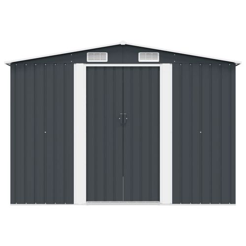 Градинска барака, 257x298x178 см, метал, антрацит