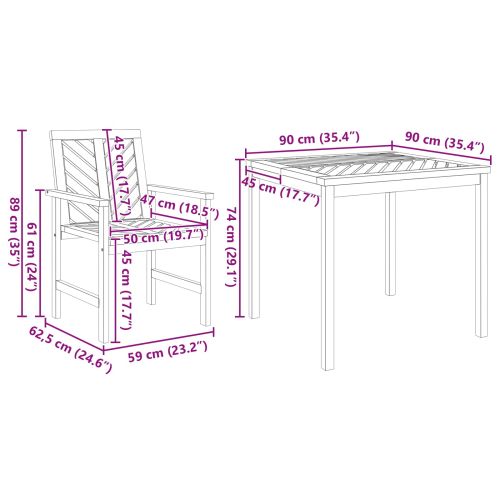 Комплект за хранене в градината 3 pcs Кафяво