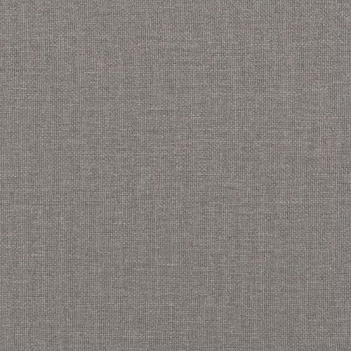 Релаксиращ стол с табуретка, таупе, плат