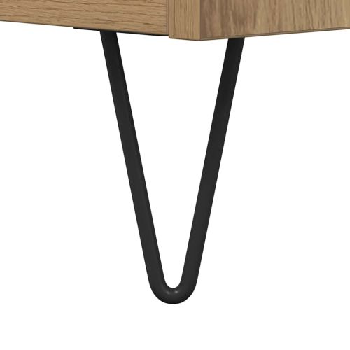 Висок шкаф 2 pcs Дъб Инженерно дърво