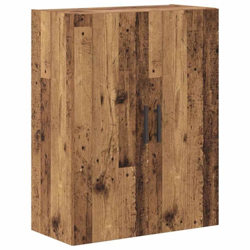 Висок шкаф 2 pcs Старо дърво 69,5 x 34 x 180 см