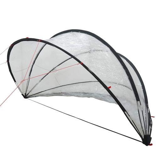 Купол за басейн Прозрачен 405 x 405 x 192 см ПВЦ