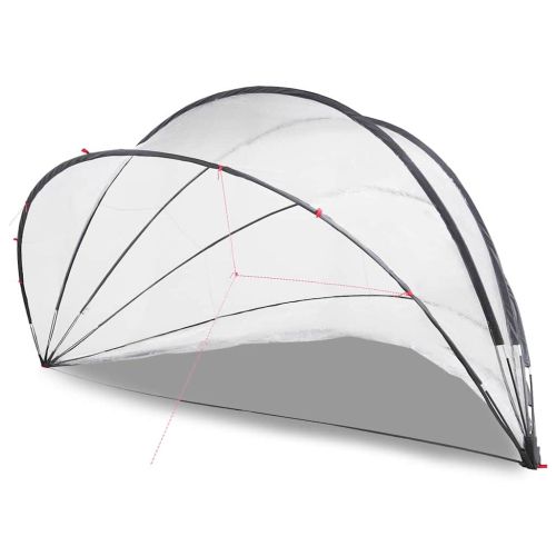 Купол за басейн Прозрачен 546 x 516 x 250 см ПВЦ