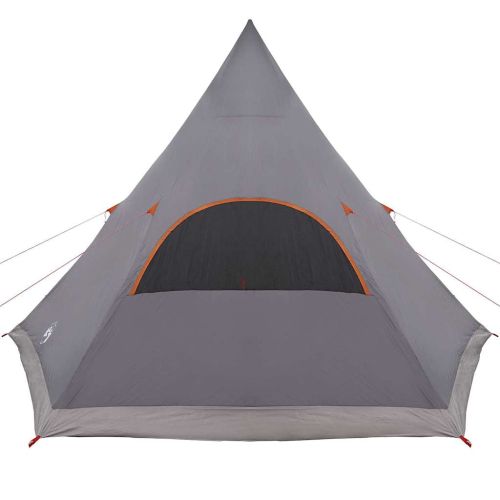 Тент тип Teepee за 5 души Сив и оранжев 545 x 450 x 295 см