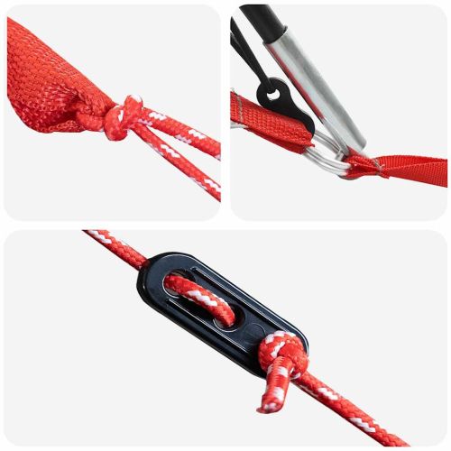 Тунелен палатка за 8 души Сив и оранжев 710 x 460 x 245 см