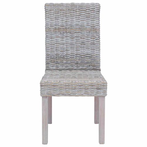 Трапезен стол 2 pcs Бял лак 45 x 54 x 93 см