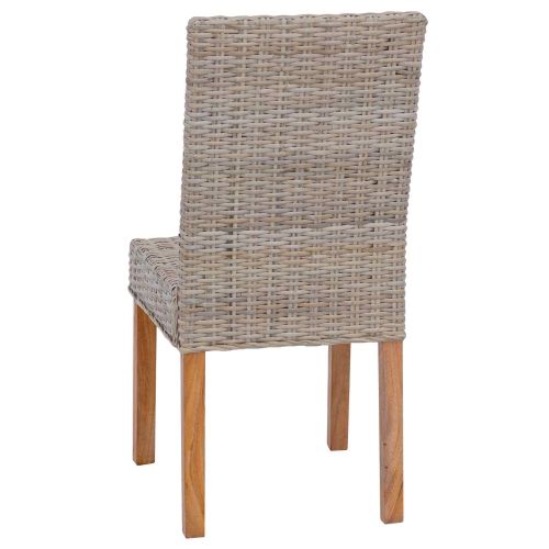Трапезен стол 2 pcs Кубу сив 45 x 54 x 93 см