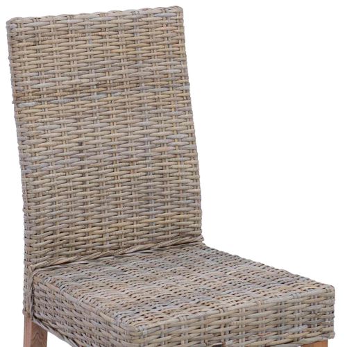 Трапезен стол 2 pcs Кубу сив 45 x 54 x 93 см