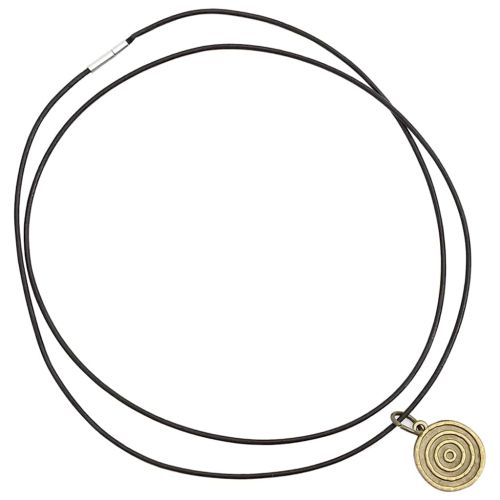 Кожена връв Тъмен кафяв Ø1 мм x 50 м Кожа