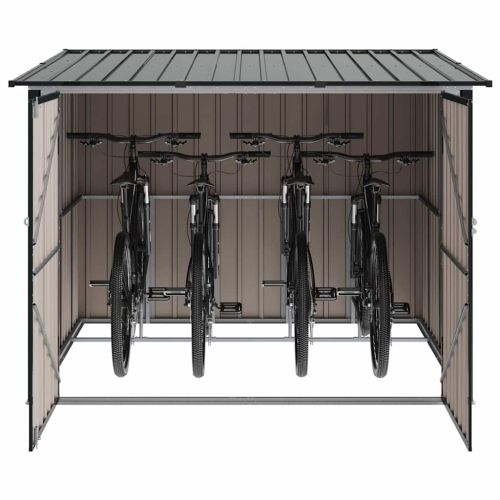 Приют за велосипеди 3 pcs Антрацит 216 x 207 x 158 см Метал