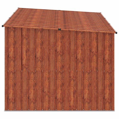 Приют за велосипеди 3 pcs Кафяво 216 x 207 x 158 см Метал