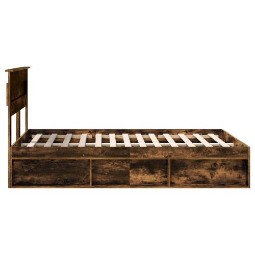 Рамка за легло Димян дъб 160 x 200 cm Солидно борово дърво