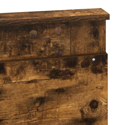 Рамка за легло Димян дъб 135 x 190 cm Солидно борово дърво