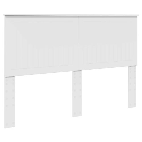 Рамка за легло с таблото Бяло 150 x 200 cm Солидно борово дърво