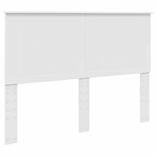 Рамка за легло с таблото Бяло 140 x 200 cm Солидно борово дърво