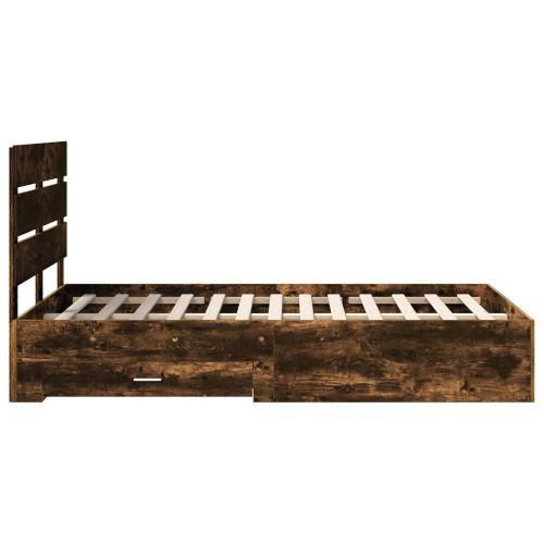 Рамка за легло с таблото Димян дъб 120 x 190 cm Инженерно дърво