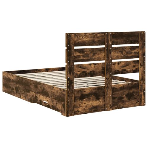 Рамка за легло с таблото Димян дъб 120 x 190 cm Инженерно дърво