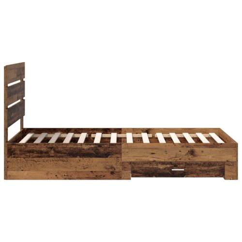 Рамка за легло Старо дърво 100 x 200 cm Инженерно дърво