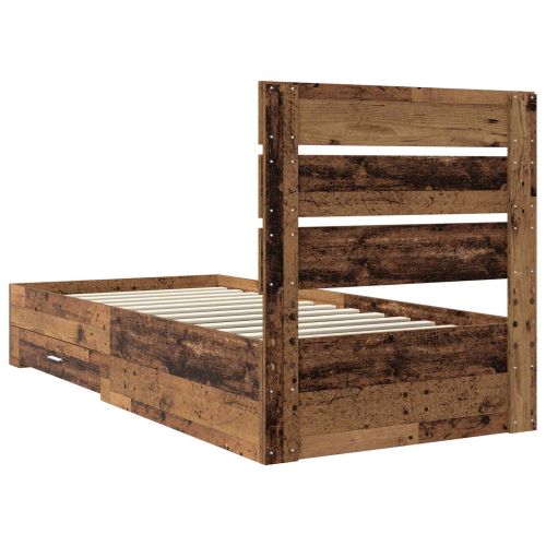 Рамка за легло Старо дърво 100 x 200 cm Инженерно дърво