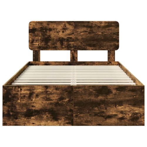 Рамка за легло Димян дъб 120 x 200 cm Солидно борово дърво