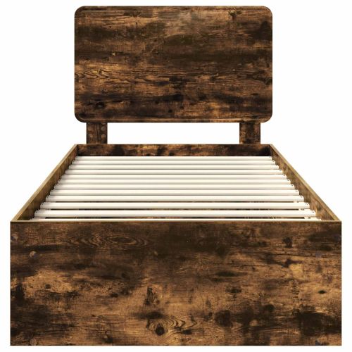 Рамка за легло Димян дъб 90 x 190 cm Солидно борово дърво