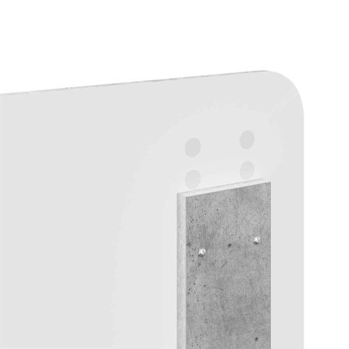 Рамка за легло Циментено сиво 120 x 190 cm Инженерно дърво