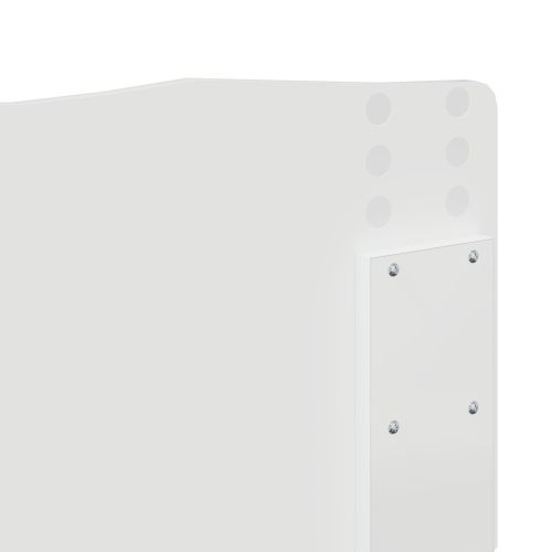 Рамка за легло с таблото Бяло 160 x 200 cm Солидно борово дърво