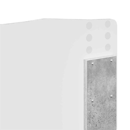 Рамка за легло Циментено сиво 120 x 190 cm Инженерно дърво