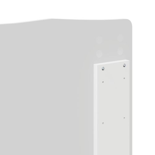 Рамка за легло с таблото Бяло 180 x 200 cm Инженерно дърво